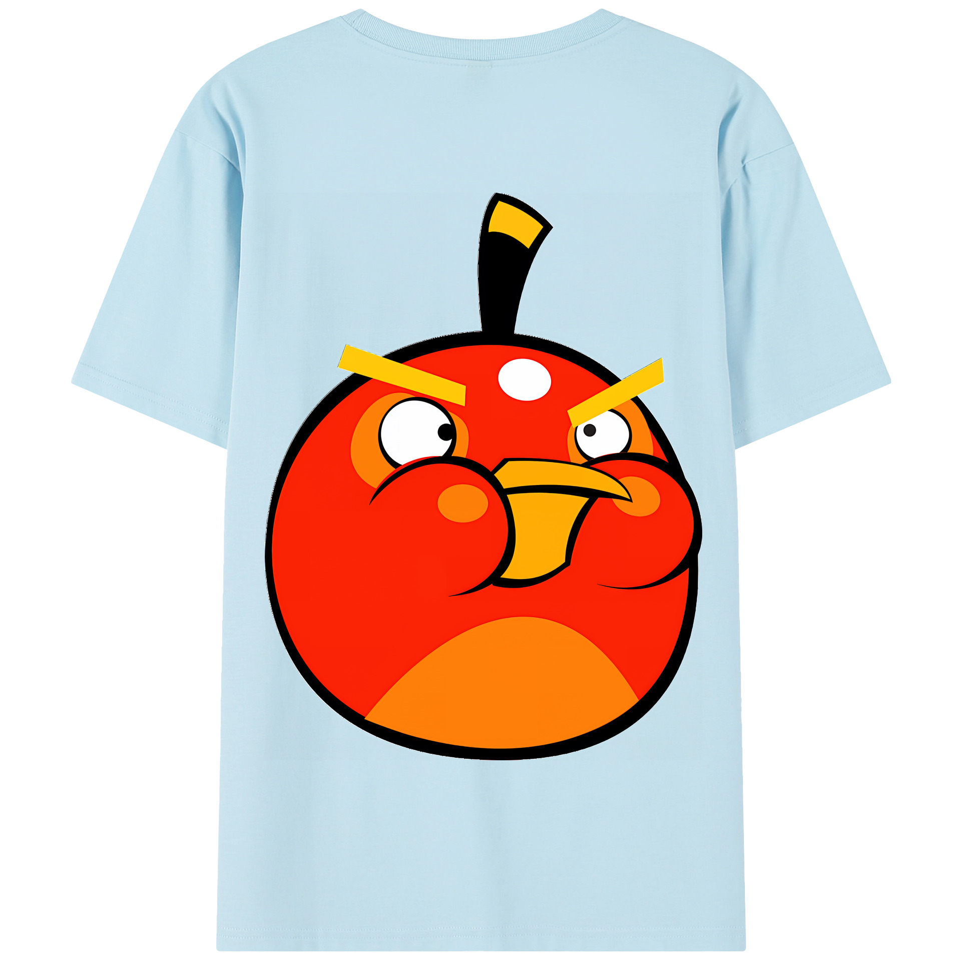 （画像用） Angry Birds アングリーバード 綿100％半袖Tシャツ（背面プリント）